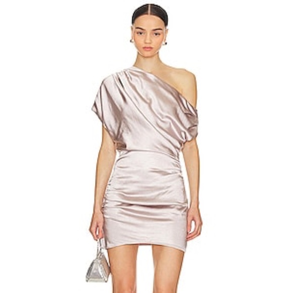 MISHA COLLECTION Dresses & Skirts - MISHA Rocio Mini Dress in Lunar Silver